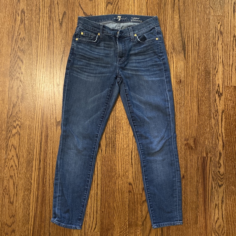 7 For All Mankind Cropped Genevieve Jeans